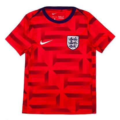 2024-2025 England Academy Pro Pre-Match Top (Siren Red) - Kids_1
