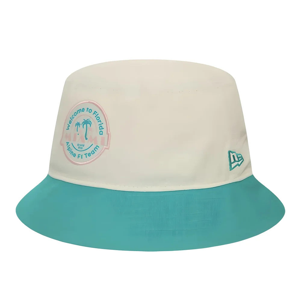 2024 Alpine F1 Miami Tapered Special Bucket Hat (White) - Large_1
