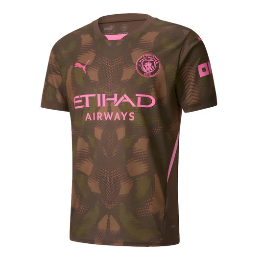 2024-2025 Man City Third Goalkeeper Shirt (Espresso Brown) - Kids_1