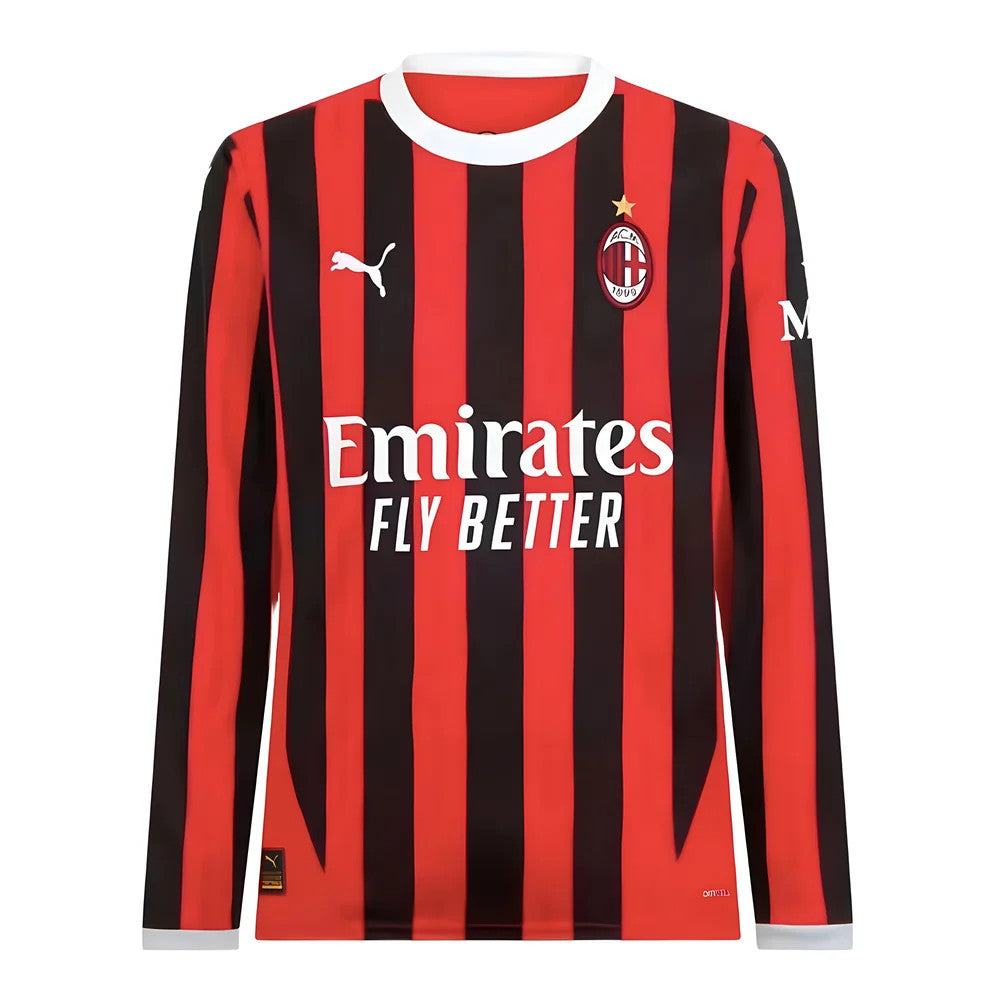 2024-2025 AC Milan Home Long Sleeve Shirt (Ibrahimovic 11)_4
