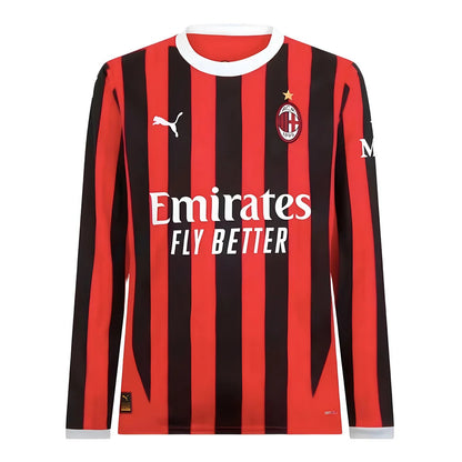 2024-2025 AC Milan Home Long Sleeve Shirt (Ibrahimovic 11)_4