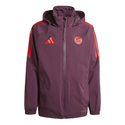 2024-2025 Bayern Munich Rain Jacket (Shadow Maroon)_1