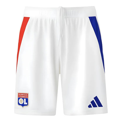 2024-2025 Olympique Lyon Home Shorts (White)_1