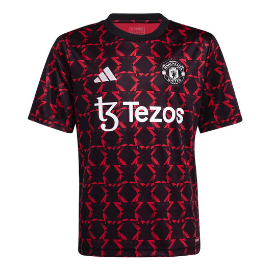 2024-2025 Man Utd Pre-Match Shirt (Black) - Kids_1