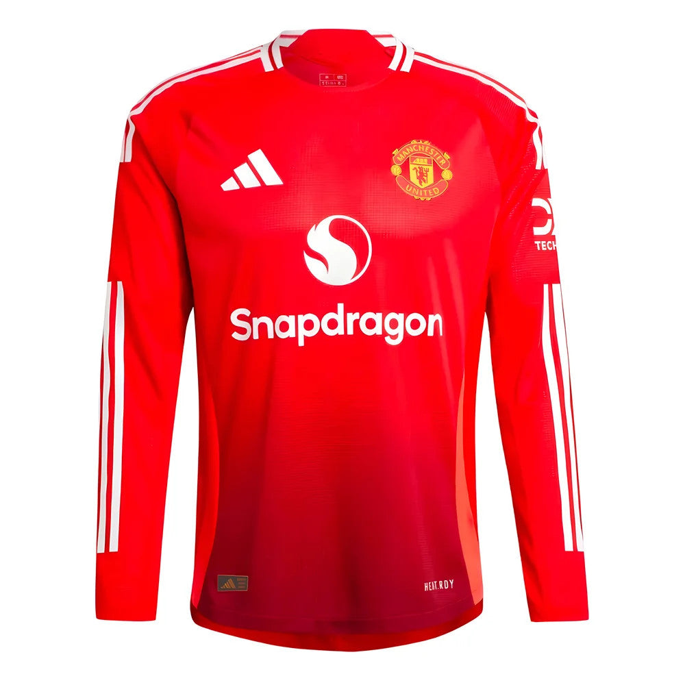 2024-2025 Man Utd Authentic Long Sleeve Home Shirt_2