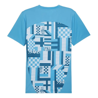 2024-2025 Marseille Pre-Match SS Shirt (Bleu Azur)_1