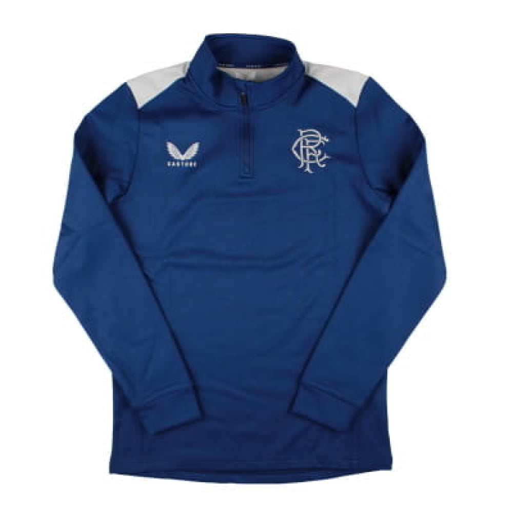 2023-2024 Rangers Coaches Matchday Fleece 1/4 Zip Midlayer_1