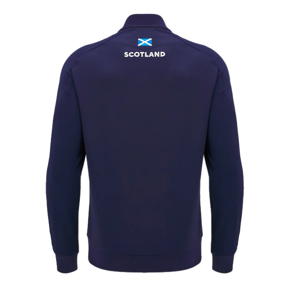 2024-2025 Scotland Rugby Anthem Full Zip Top (Navy) - Kids_1