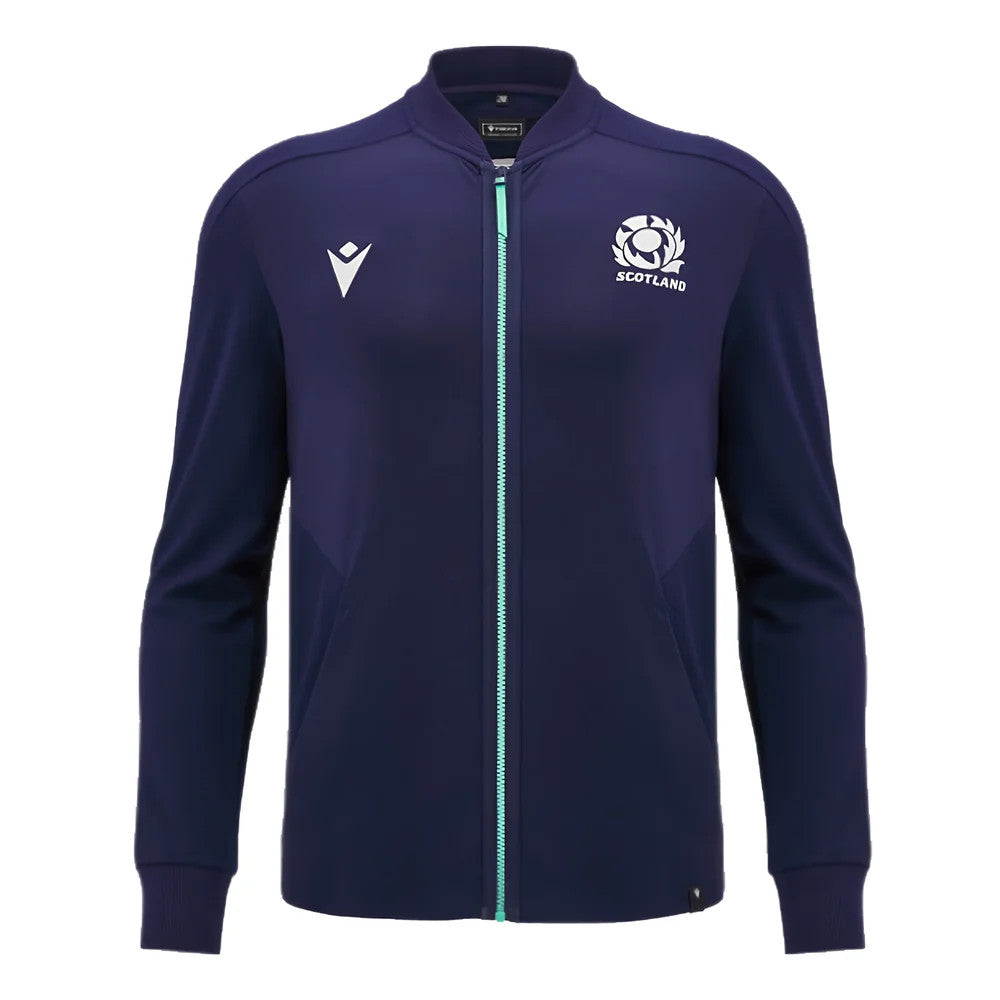 2024-2025 Scotland Rugby Anthem Full Zip Top (Navy) - Kids_1