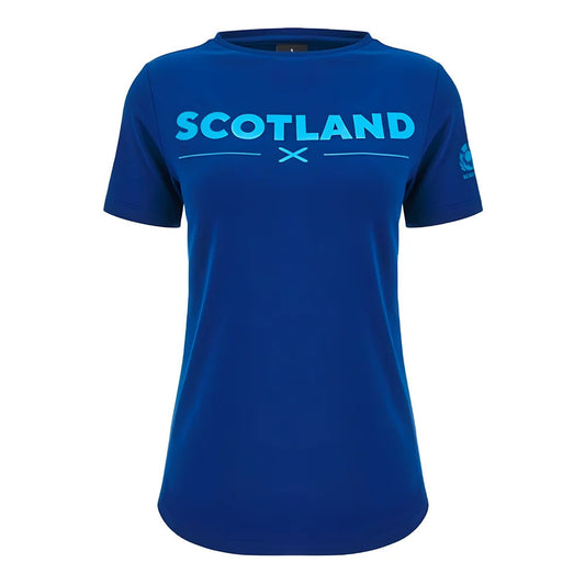 2024-2025 Scotland Rugby Leisure Cotton T-Shirt (Navy) - Womens_1