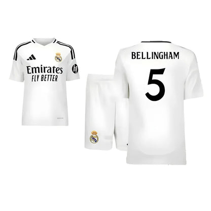 2024-2025 Real Madrid Home Youth Kit (Bellingham 5)_5