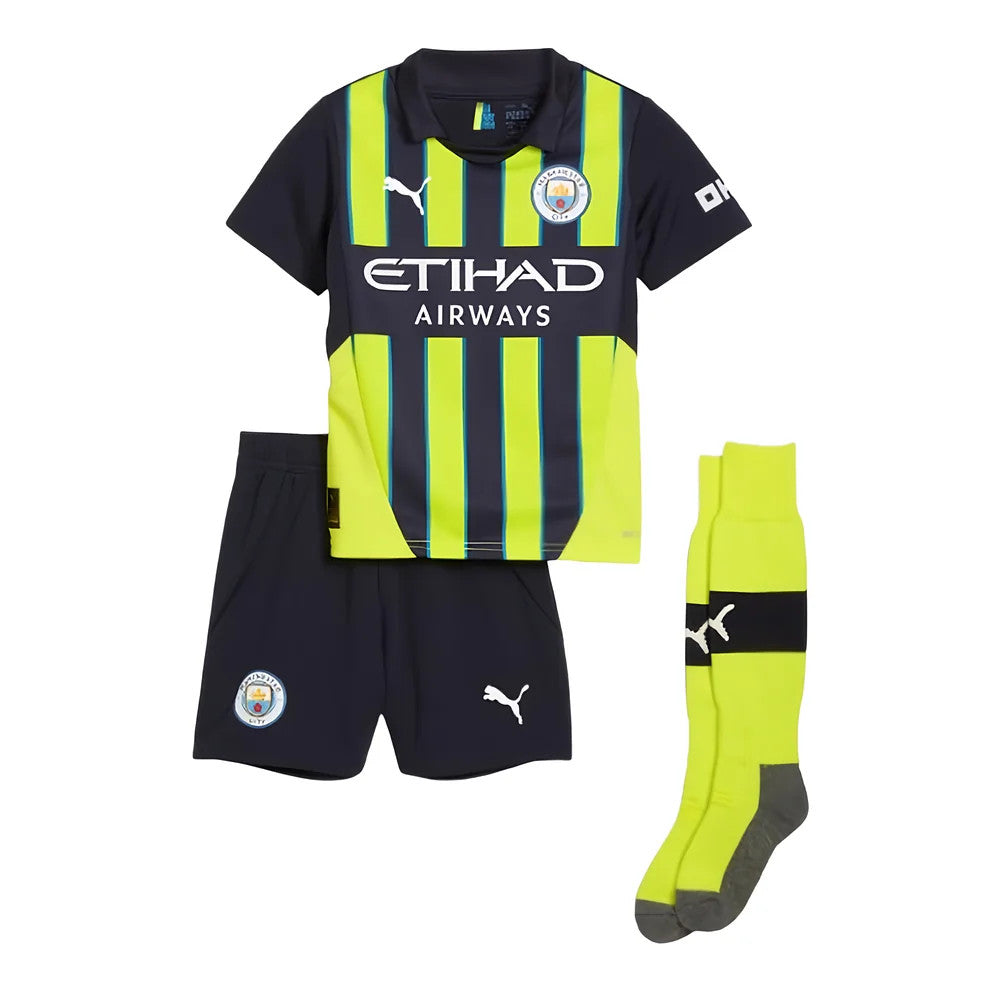 2024-2025 Man City Away Mini Kit (Haaland 9)_4