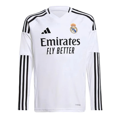 2024-2025 Real Madrid Long Sleeve Home Shirt (Kids) (Bellingham 5)_5