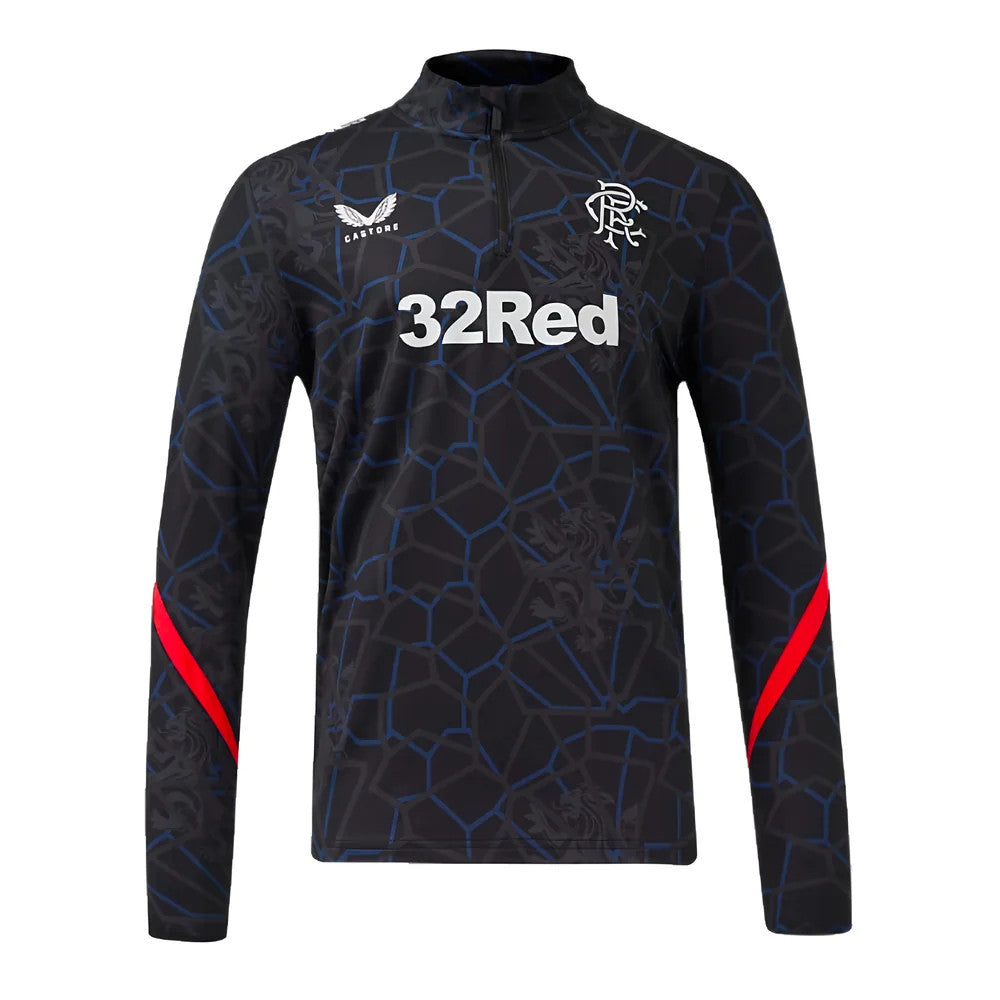 2024-2025 Rangers Matchday 1/4 Zip Midlayer (Navy)_1