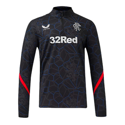 2024-2025 Rangers Matchday 1/4 Zip Midlayer (Navy)_1