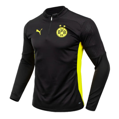 2024-2025 Borussia Dortmund Training 1/4 Zip Top (Black)_1