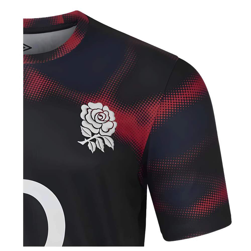 2024-2025 England Rugby Warm Up Jersey O2 (Black) - Kids_3