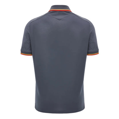 2024-2025 Wales WRU Rugby Travel Polo Shirt (Anthracite)_2