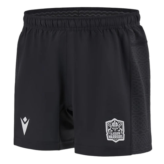 2024-2025 Glasgow Warriors Rugby Home Shorts (Black)_1