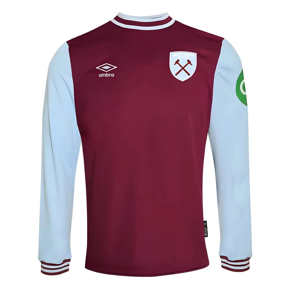 2024-2025 West Ham Long Sleeve Home Shirt (Kids)_1