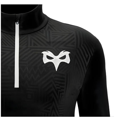 2024-2025 Ospreys Rugby Training 1/4 Zip Top (Black)_2
