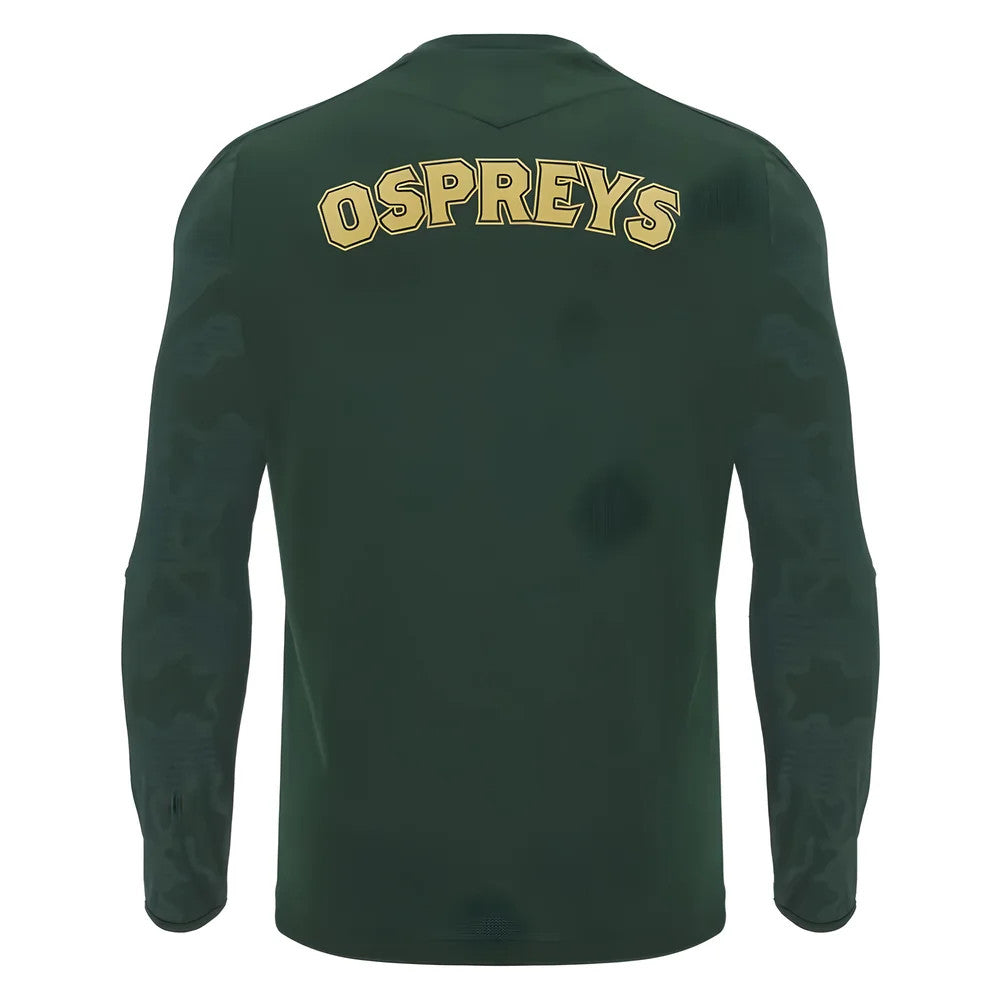 2024-2025 Ospreys Rugby LS Poly Training Shirt (Green)_3