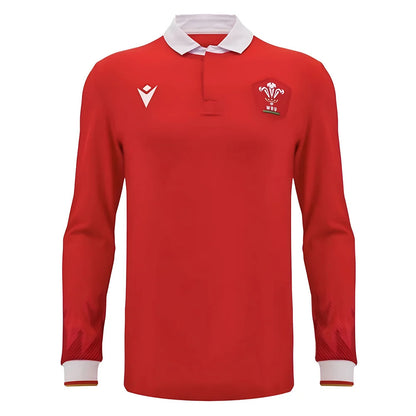 2024-2025 Wales WRU Home LS Cotton Rugby Shirt_2