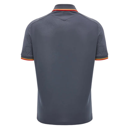 2024-2025 Wales WRU Rugby Travel Polo Shirt (Anthracite) - Kids_2