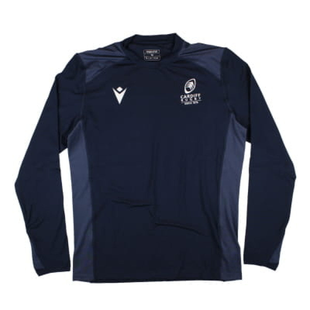 2024-2025 Cardiff Rugby Training Roundneck Top (Navy)_1