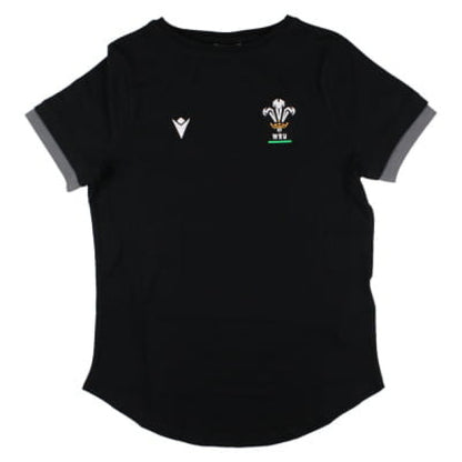 2024-2025 Wales Rugby WRU T-Shirt (Black) - Womens_1