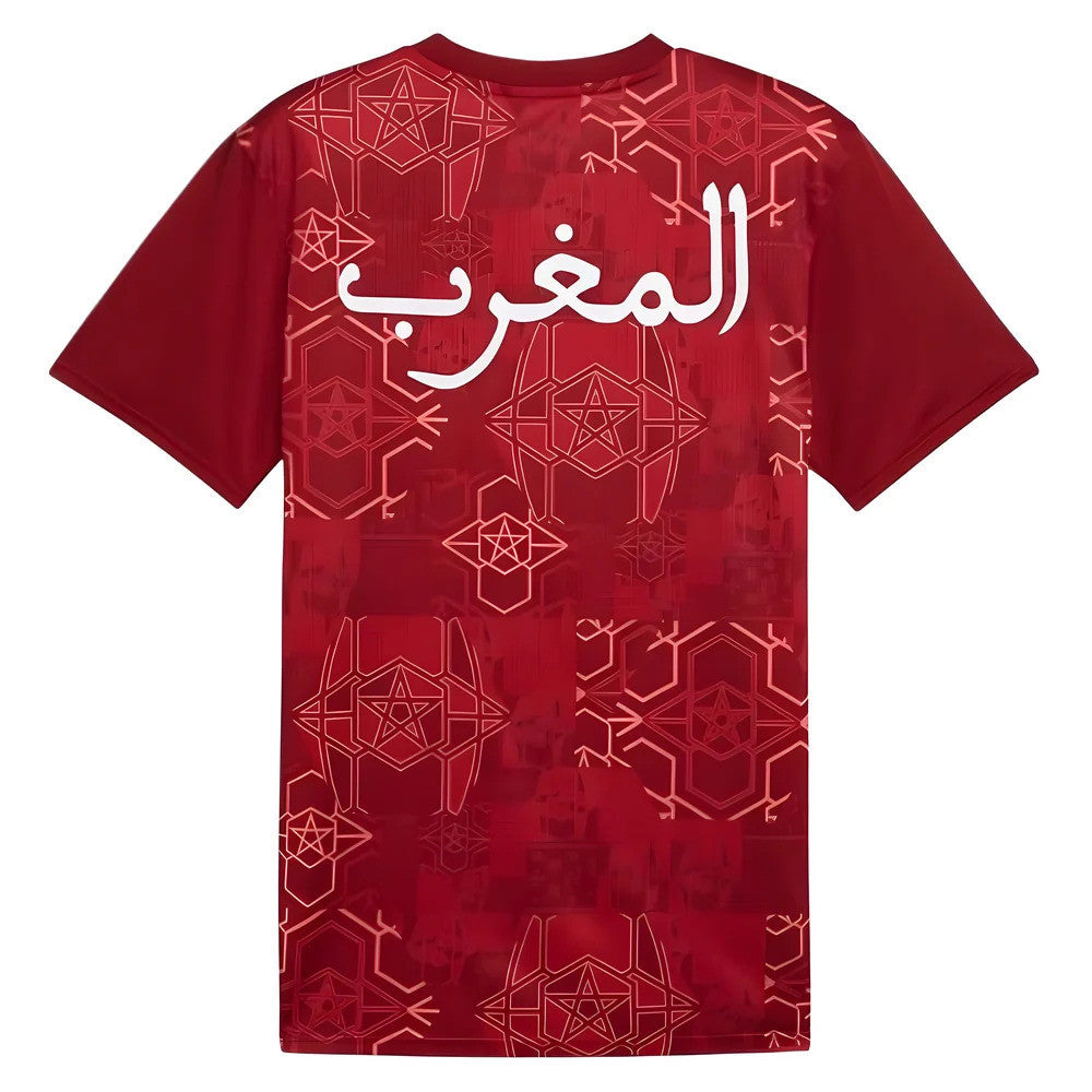 2024-2025 Morocco Prematch SS Jersey (Red) (Hakimi 2)_5