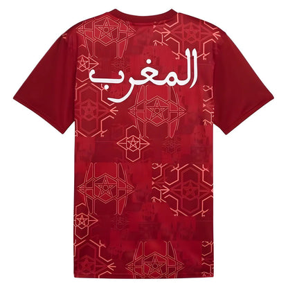 2024-2025 Morocco Prematch SS Jersey (Red) (Hakimi 2)_5