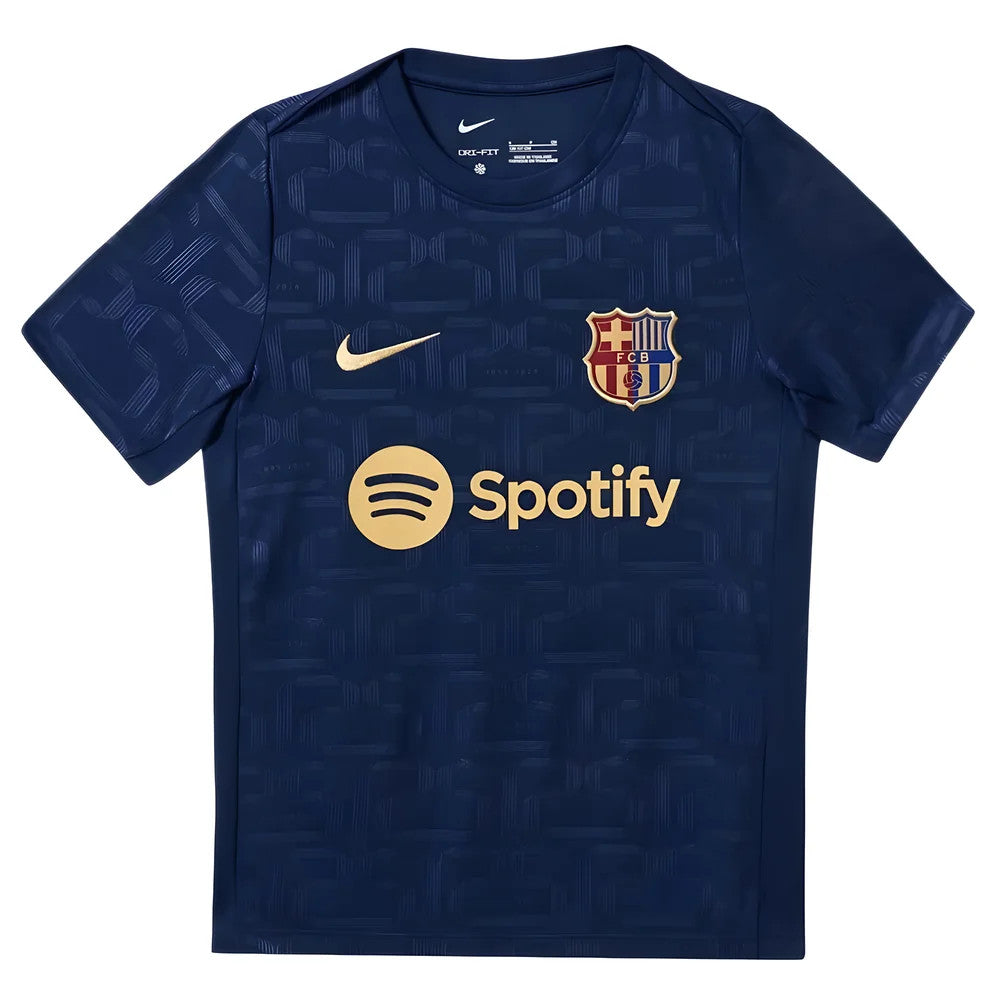 2024-2025 Barcelona Pre-Match Training Shirt (Navy) - Kids_1
