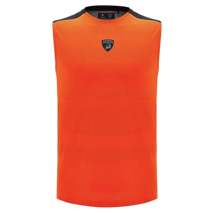 2025 Lamborghini Poly Sleeveless Shirt Orange/Black_3