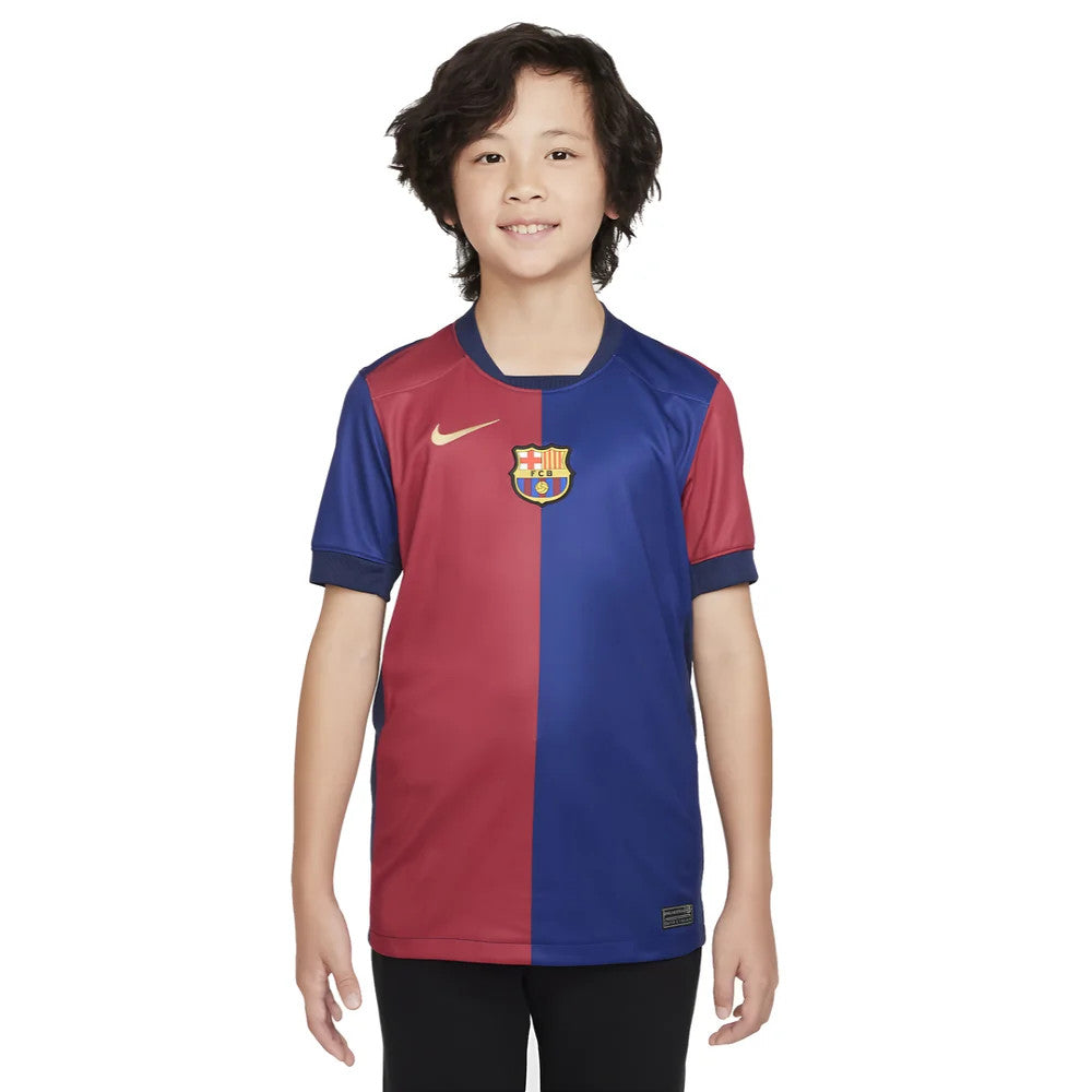 2024-2025 Barcelona Home Shirt (Sponsorless) - Kids (Gavi 6)_5