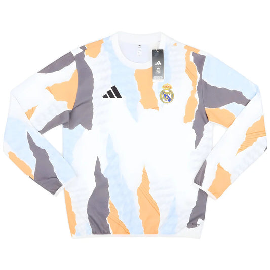 2024-2025 Real Madrid Pre-Match Warm Top (White)_1