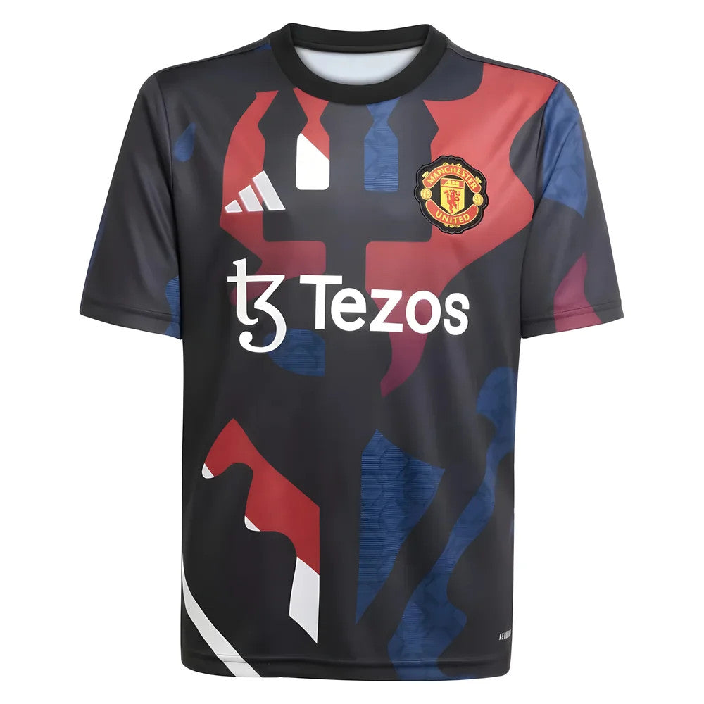 2024-2025 Man Utd Pre-Match Jersey (Black) - Kids_1