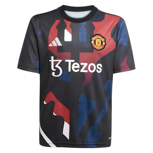 2024-2025 Man Utd Pre-Match Jersey (Black) - Kids_1