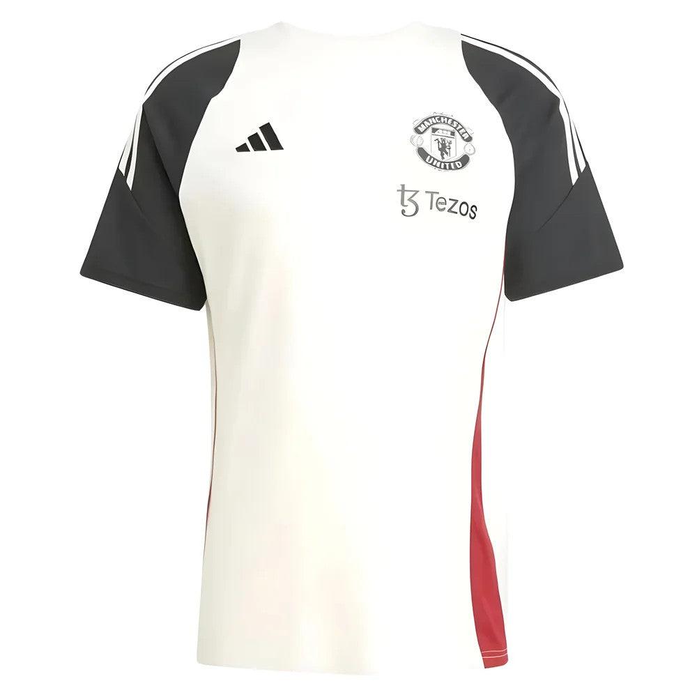 2024-2025 Man Utd Training Tee (Off White)_1
