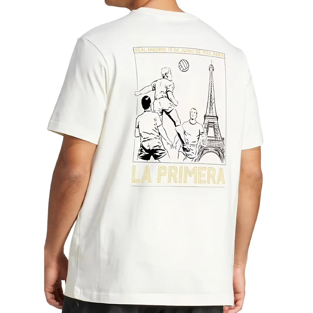 2024-2025 Real Madrid UCL Heavy Cotton Tee (Off White)_2