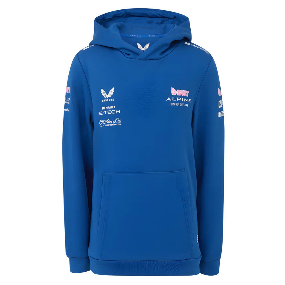 2025 Alpine F1 Pullover Hoodie (Blue) - Kids_3