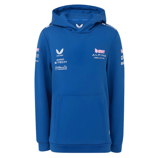 2025 Alpine F1 Pullover Hoodie (Blue) - Kids_3