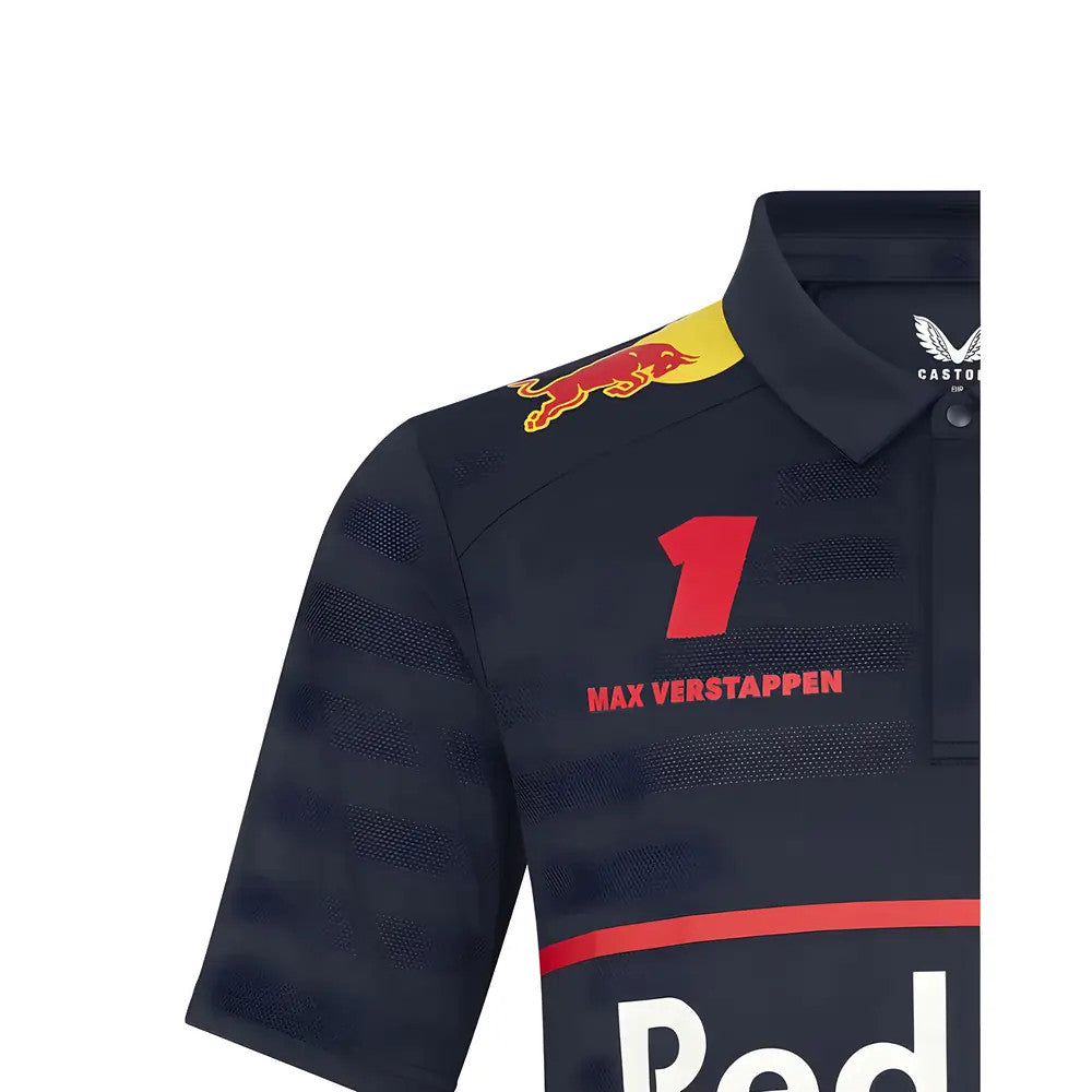 2025 Red Bull Racing Max Verstappen Polo Shirt (Navy)_3