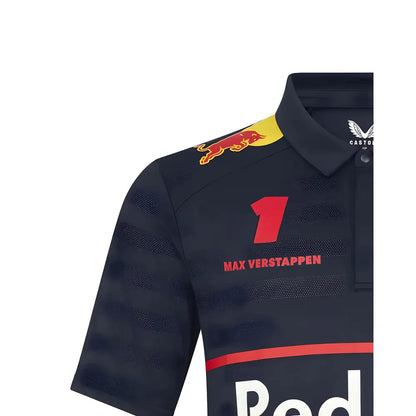 2025 Red Bull Racing Max Verstappen Polo Shirt (Navy)_3