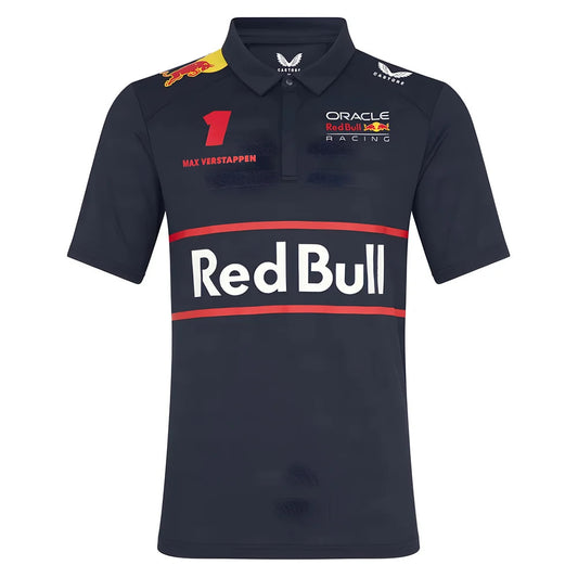 2025 Red Bull Racing Max Verstappen Polo Shirt (Navy)_3