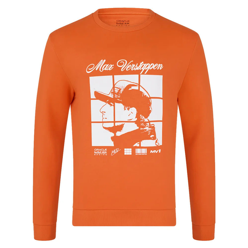 2025 Red Bull Racing Max Verstappen Puzzle Crew Sweat (Exotic Orange)_3