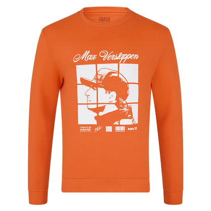 2025 Red Bull Racing Max Verstappen Puzzle Crew Sweat (Exotic Orange)_3