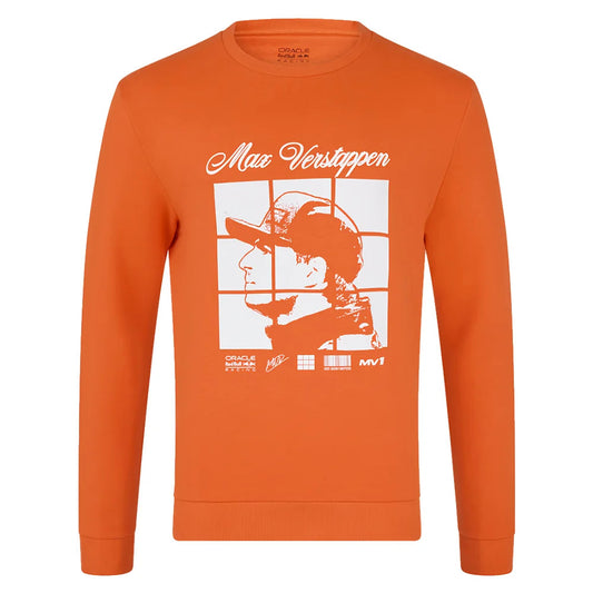 2025 Red Bull Racing Max Verstappen Puzzle Crew Sweat (Exotic Orange)_3