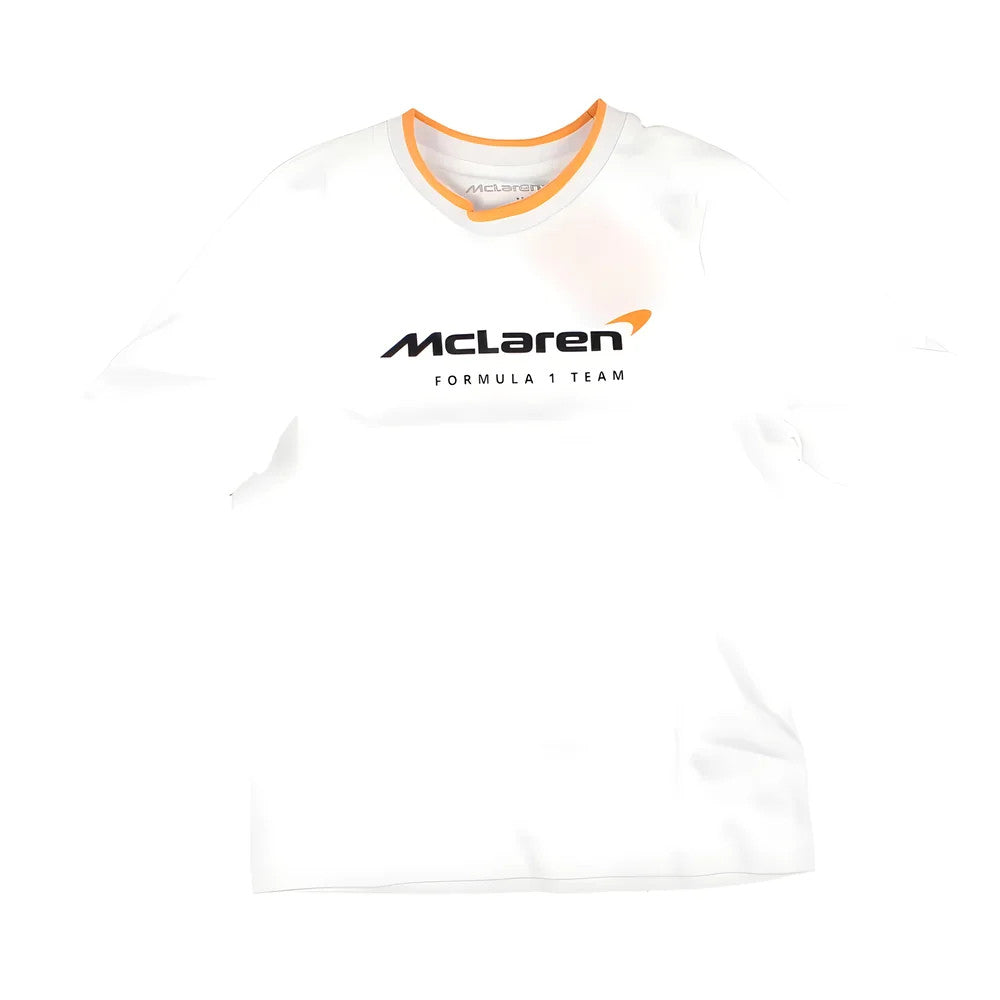 2025 McLaren F1 Core Essentials T-shirt - Bright White (Kids)_1