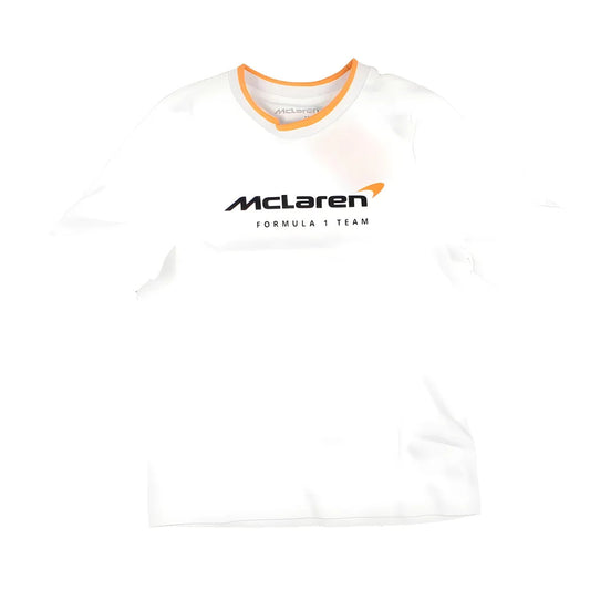 2025 McLaren F1 Core Essentials T-shirt - Bright White (Kids)_1